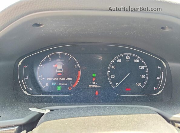 1HGCV1F32JA093090 2018 HONDA ACCORD Gray Vista del cuadro de instrumentos