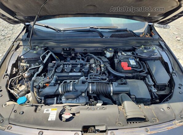 1HGCV1F32JA093090 2018 HONDA ACCORD Gray Vista interior trasera