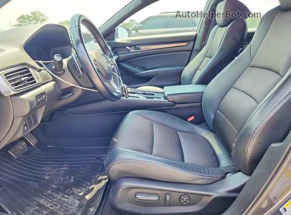 1HGCV1F32JA093090 2018 HONDA ACCORD Gray Vista interior delantera