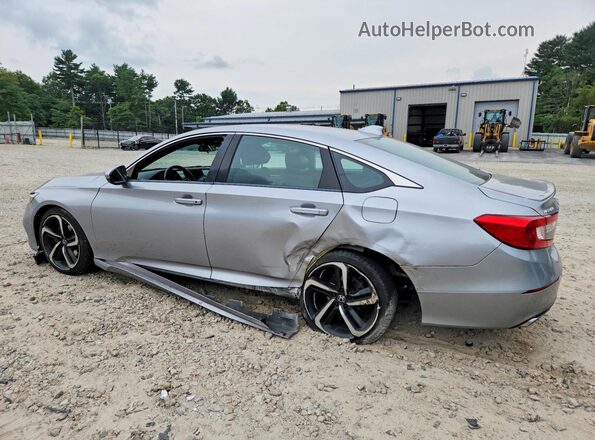 1HGCV1F32JA137072 2018 HONDA ACCORD Silver Tył lewy