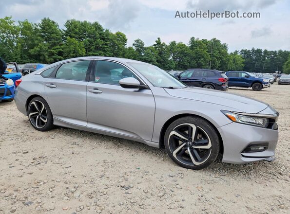 1HGCV1F32JA137072 2018 HONDA ACCORD Silver Przód prawy