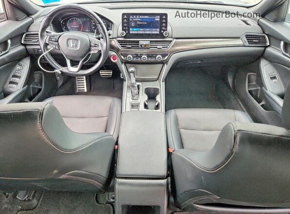 1HGCV1F32JA137072 2018 HONDA ACCORD Silver Widok deski rozdzielczej