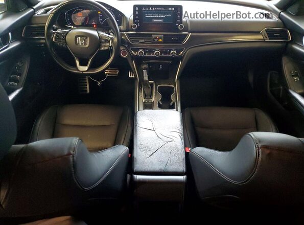 1HGCV1F32JA148993 2018 HONDA ACCORD Black ხელსაწყოთა პანელის ხედი