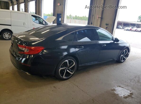 1HGCV1F32JA148993 2018 HONDA ACCORD Black წინა მარჯვენა