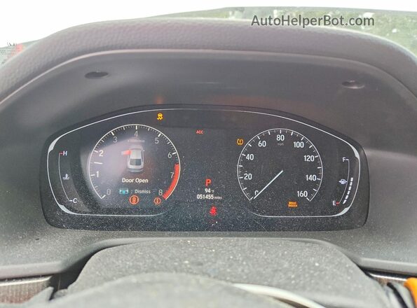 1HGCV1F32JA219318 2018 HONDA ACCORD White Vista del cuadro de instrumentos