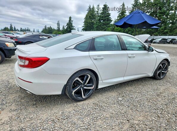 1HGCV1F32JA219318 2018 HONDA ACCORD White Trasero derecho