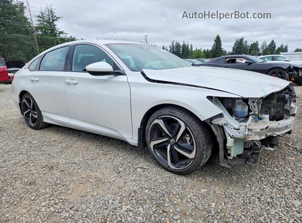1HGCV1F32JA219318 2018 HONDA ACCORD White Delantero derecho