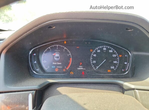 1HGCV1F32JA221649 2018 HONDA ACCORD Red ხელსაწყოთა პანელის ხედი