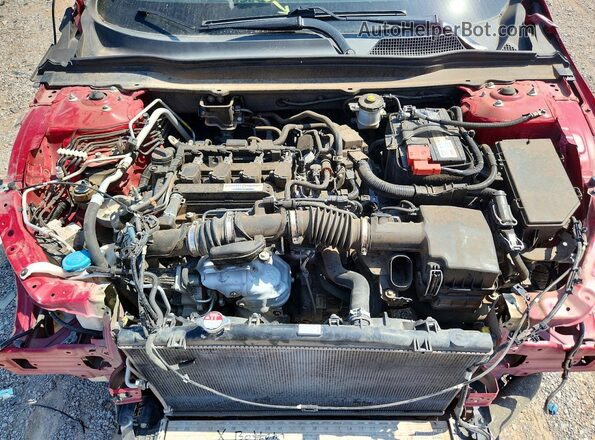 1HGCV1F32JA221649 2018 HONDA ACCORD Red უკანა სალონის ხედი