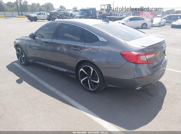 1HGCV1F32JA231310 2018 HONDA ACCORD Gray Հետևի ձախ