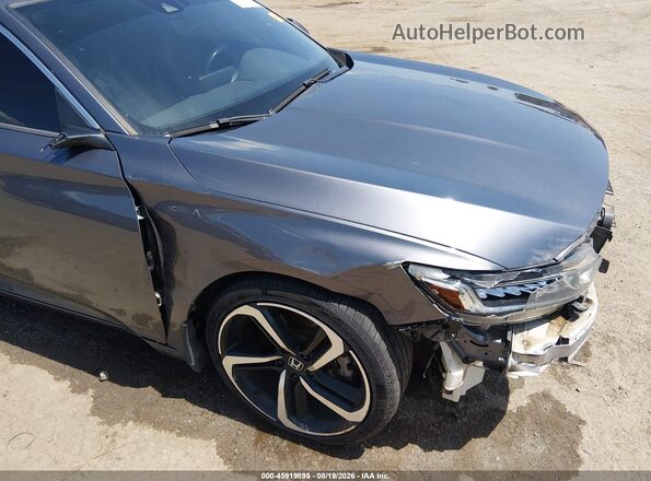 1HGCV1F32JA231310 2018 HONDA ACCORD Gray 