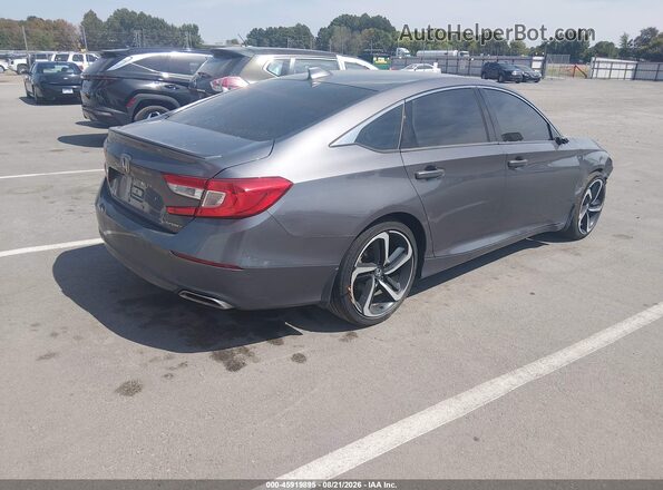 1HGCV1F32JA231310 2018 HONDA ACCORD Gray Հետևի աջ