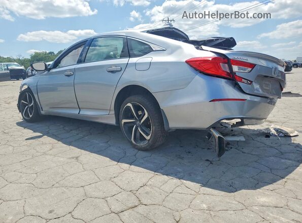 1HGCV1F32JA235468 2018 HONDA ACCORD Серебряный Задняя левая четверть