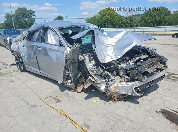 1HGCV1F32JA235468 2018 HONDA ACCORD Серебряный Передняя правая четверть
