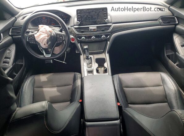 1HGCV1F32JA248592 2018 HONDA ACCORD White Widok deski rozdzielczej