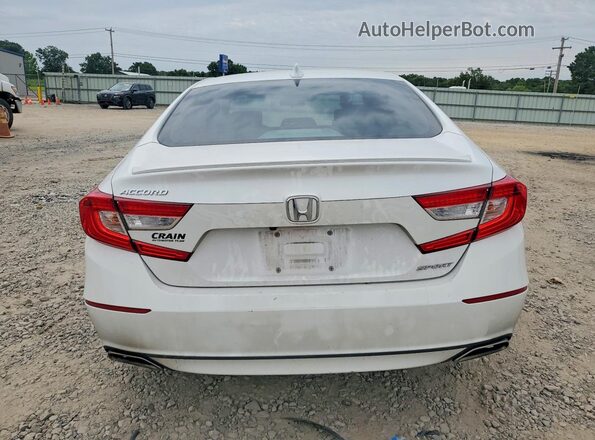1HGCV1F32JA248592 2018 HONDA ACCORD White Widok z tyłu