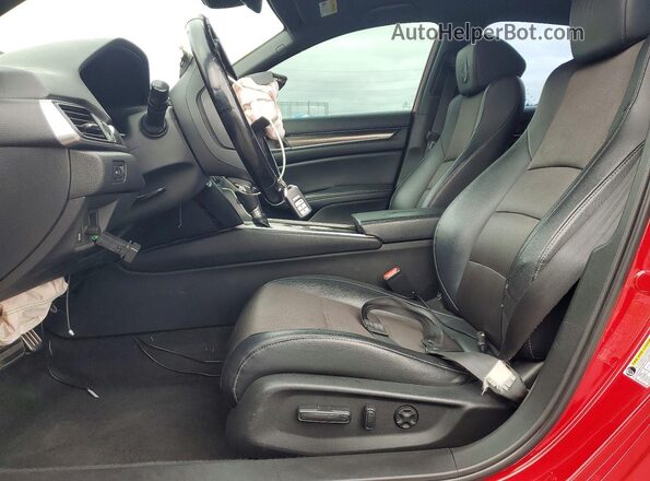 1HGCV1F32JA256529 2018 HONDA ACCORD Красный Вид салона спереди