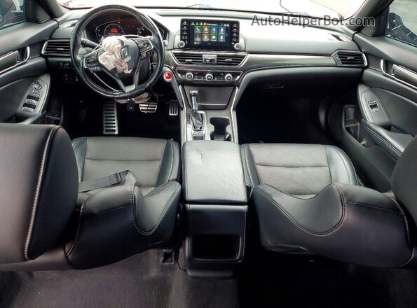 1HGCV1F32JA256529 2018 HONDA ACCORD Красный Вид панели приборов