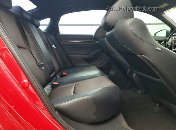 1HGCV1F32JA256529 2018 HONDA ACCORD Красный Вид задних сидений
