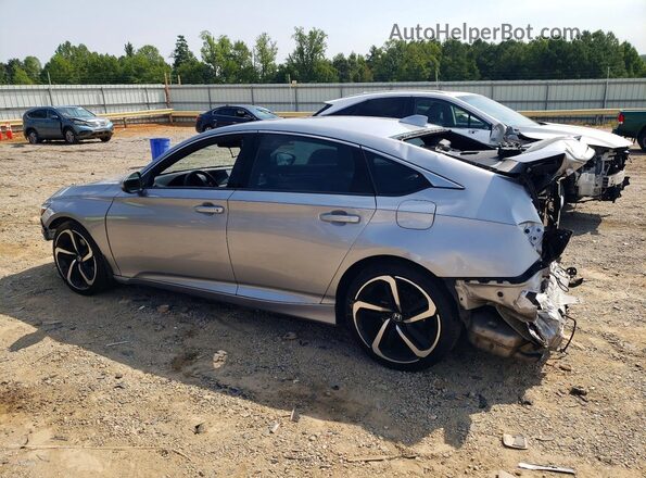 1HGCV1F32KA001140 2019 HONDA ACCORD Silver Задня ліва чверть
