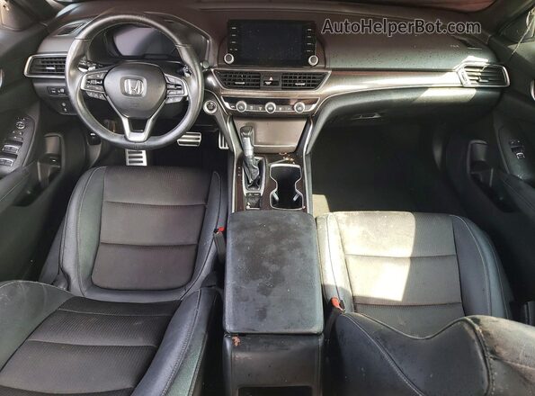 1HGCV1F32KA001140 2019 HONDA ACCORD Silver Вид панелі приладів
