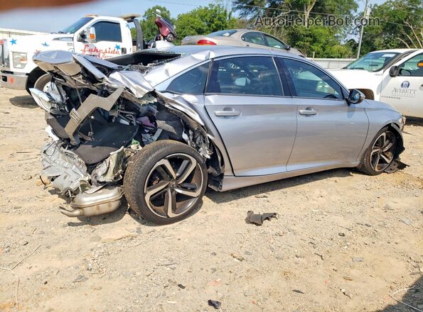 1HGCV1F32KA001140 2019 HONDA ACCORD Silver Задня права чверть