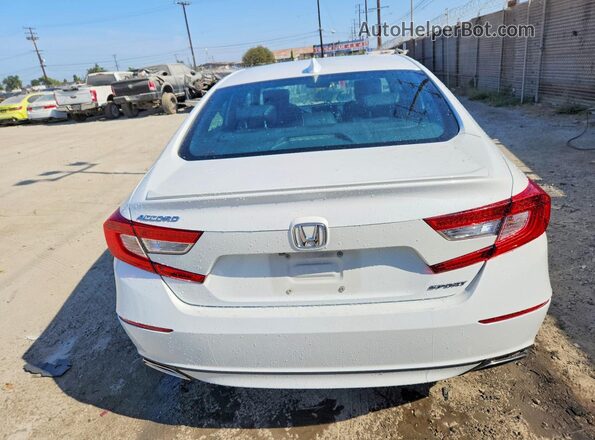 1HGCV1F32KA009139 2019 HONDA ACCORD White Вид ззаду