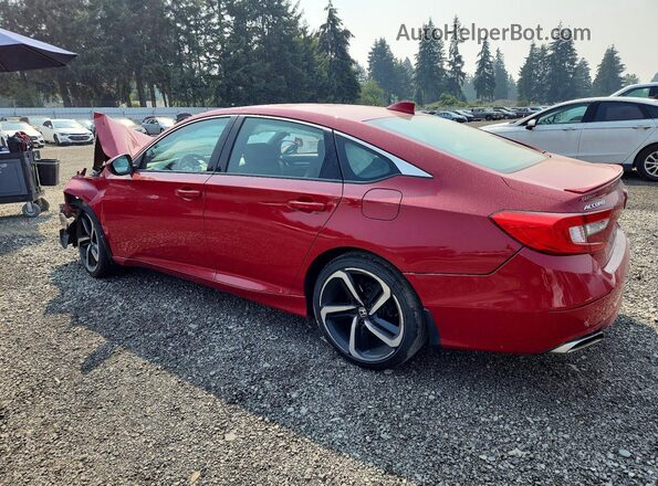 1HGCV1F32KA020707 2019 HONDA ACCORD Red უკანა მარცხენა