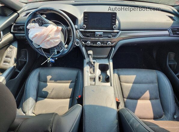 1HGCV1F32KA020707 2019 HONDA ACCORD Red წინა პანელის ხედი