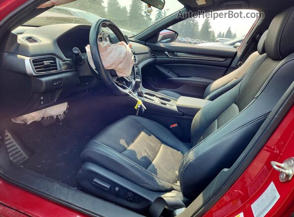 1HGCV1F32KA020707 2019 HONDA ACCORD Red წინა სალონის ხედი