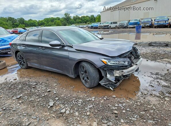 1HGCV1F32KA038561 2019 HONDA ACCORD Gray Przód prawy