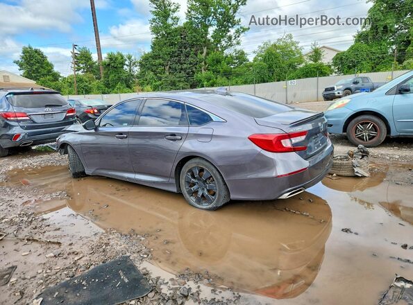 1HGCV1F32KA038561 2019 HONDA ACCORD Gray Tył lewy