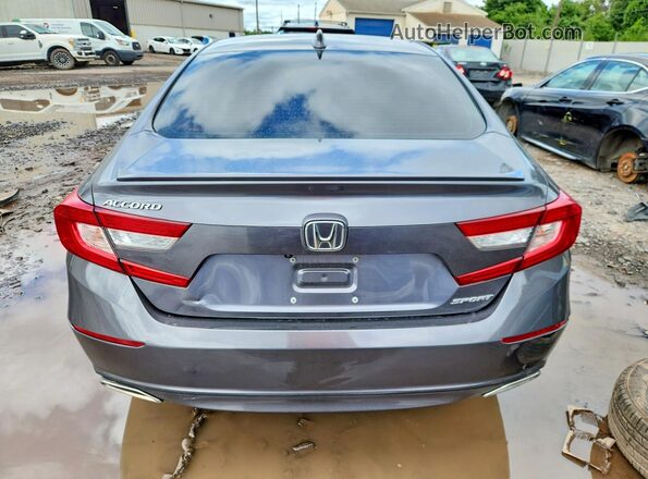 1HGCV1F32KA038561 2019 HONDA ACCORD Gray Widok z tyłu