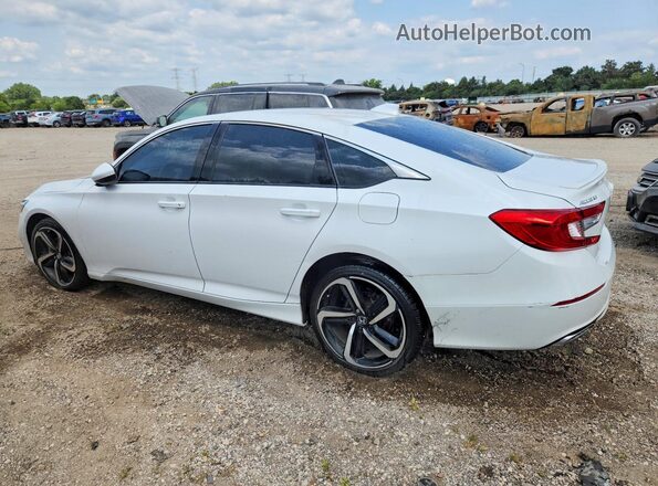1HGCV1F32KA045297 2019 HONDA ACCORD White Rear left