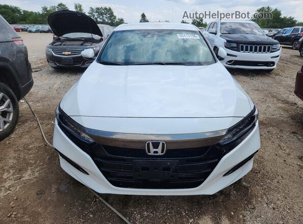 1HGCV1F32KA045297 2019 HONDA ACCORD White Front view