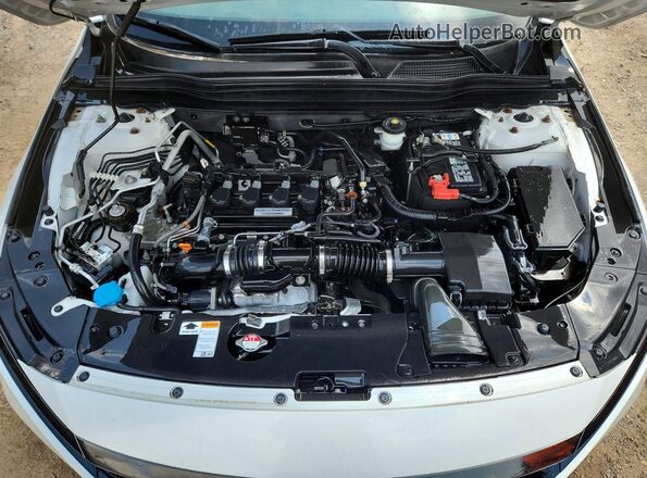 1HGCV1F32KA045297 2019 HONDA ACCORD White Rear interior view
