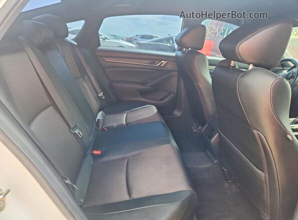 1HGCV1F32KA045297 2019 HONDA ACCORD White Rear seats view