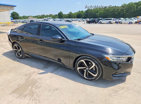 1HGCV1F32KA065940 2019 HONDA ACCORD Black Delantero derecho