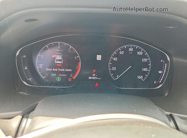 1HGCV1F32KA065940 2019 HONDA ACCORD Black Vista del cuadro de instrumentos