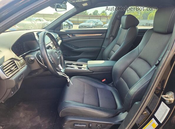 1HGCV1F32KA065940 2019 HONDA ACCORD Black Vista interior delantera
