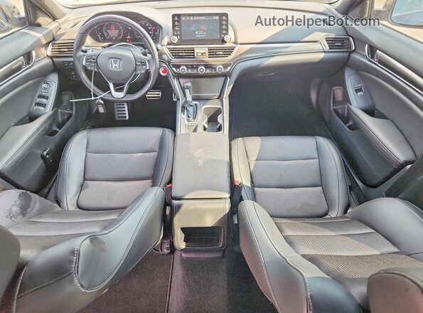 1HGCV1F32KA065940 2019 HONDA ACCORD Black Vista del salpicadero