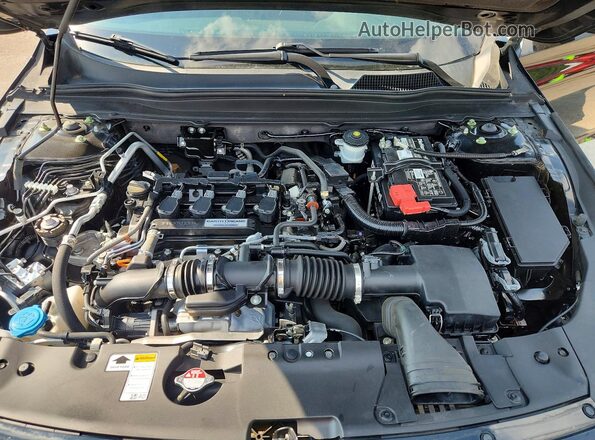 1HGCV1F32KA065940 2019 HONDA ACCORD Black Vista interior trasera