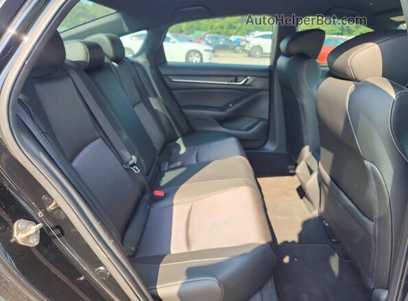 1HGCV1F32KA065940 2019 HONDA ACCORD Black Vista de los asientos traseros