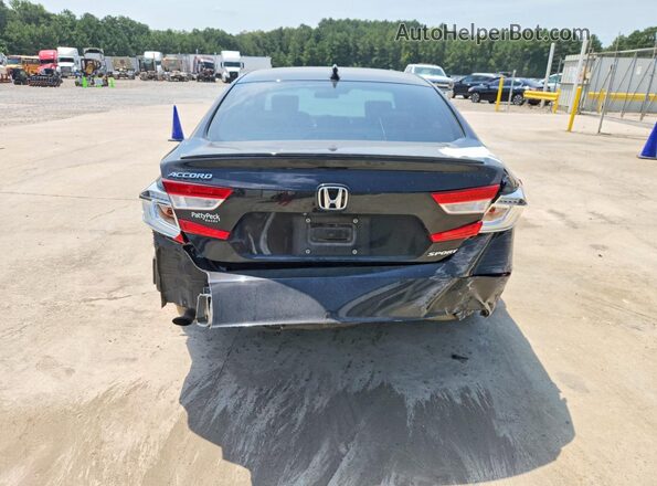 1HGCV1F32KA065940 2019 HONDA ACCORD Black Vista trasera