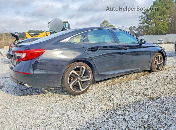 1HGCV1F32KA128812 2019 HONDA ACCORD Black Trasero derecho