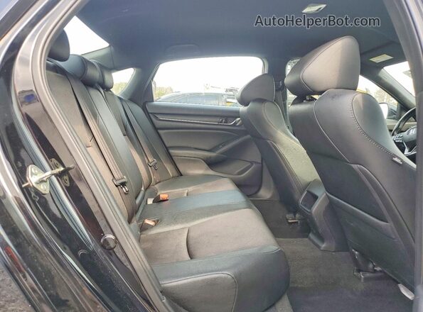 1HGCV1F32KA128812 2019 HONDA ACCORD Black Vista de los asientos traseros