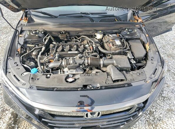 1HGCV1F32KA128812 2019 HONDA ACCORD Black Vista interior trasera