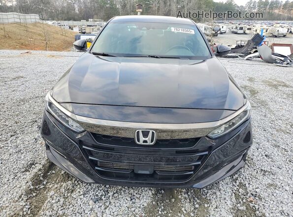 1HGCV1F32KA128812 2019 HONDA ACCORD Black Vista frontal