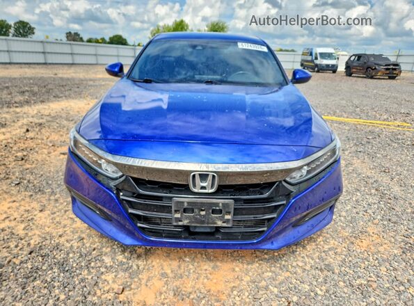 1HGCV1F32KA170297 2019 HONDA ACCORD Blue Vista frontal