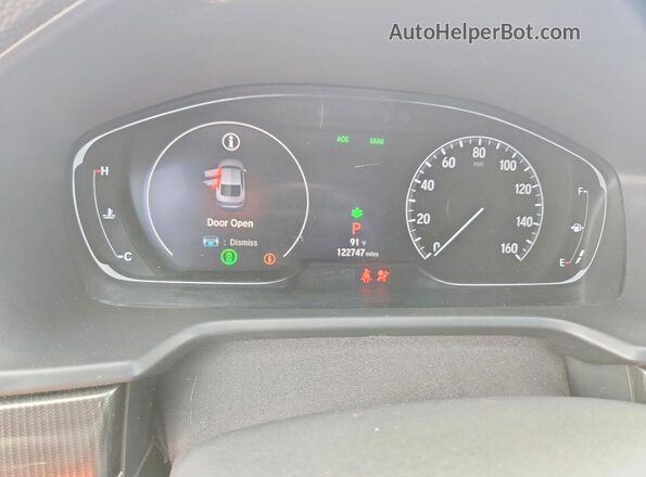 1HGCV1F32KA170297 2019 HONDA ACCORD Blue Vista del cuadro de instrumentos